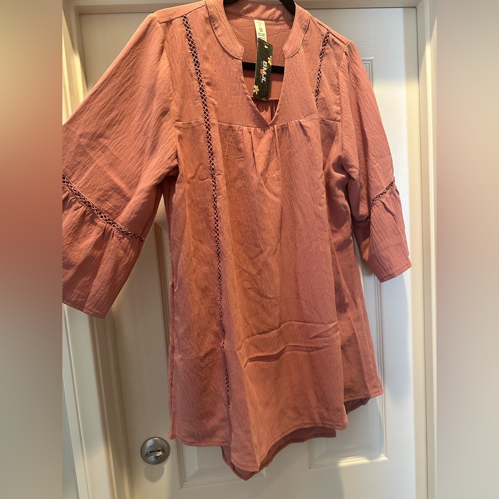 Pink Boho Dress